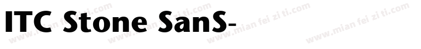 ITC Stone SanS字体转换